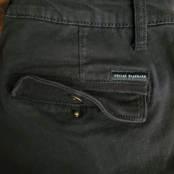 Social Standard by Sanctuary Pants Womens 14 Logan Utility Zip Ankle Stretch - Picture 3 of 11